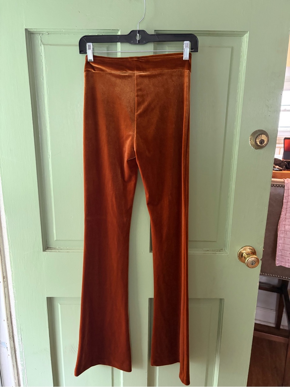 NWT Avenue Montaigne Velvet Bellini Pants Size 2 - Picture 4 of 9